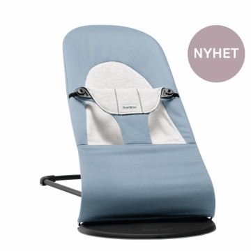 BabyBjörn Balance Soft, Vippestol, Cotton/Jersey, Blå/Grå