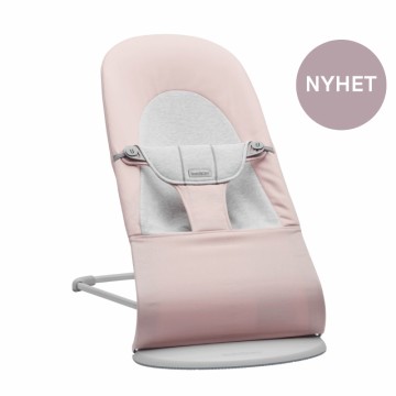 BabyBjörn Balance Soft, Vippestol, Cotton/Jersey, Rosa/Grå