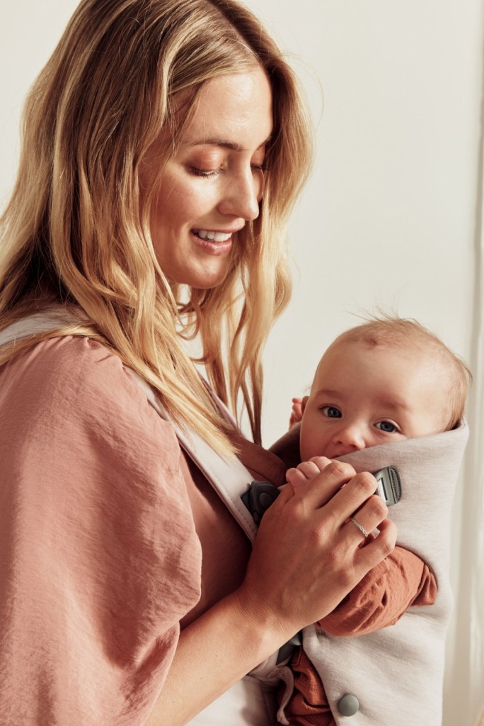 BabyBjörn Marsupio Mini Jersey 3D Per Neonati - Beige Chiaro, Morbido E Pratico - Foto 7