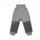 Voksi Wool fleece pants, Melange Grey thumbnail