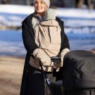 Voksi Stroller Mittens, Dark Sand thumbnail
