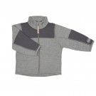 Voksi Wool fleece jacket, Melange Grey thumbnail