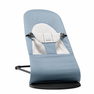 BabyBjörn Balance Soft, Vippestol, Cotton/Jersey, Blå/Grå
